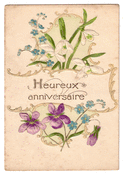 Bouquet de fleurs pour un doux anniversaire